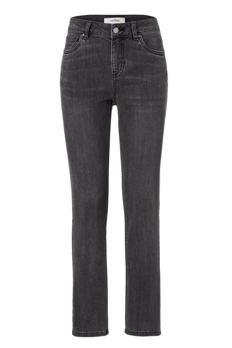 Tchibo Women Slim Fit Washed Stretchable Jeans, Charcoal - Image 2